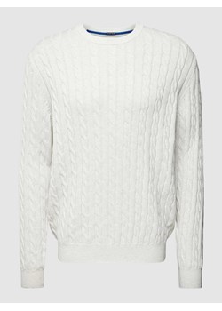 Sweter z dzianiny z wzorem warkocza ze sklepu Peek&Cloppenburg  w kategorii Swetry męskie - zdjęcie 168221862
