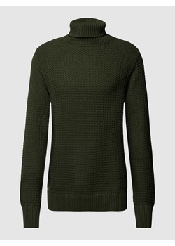 Sweter z dzianiny z golfem model ‘THIM’ ze sklepu Peek&Cloppenburg  w kategorii Swetry męskie - zdjęcie 168222000