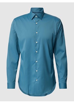 Koszula biznesowa o kroju slim fit z kołnierzykiem typu kent ze sklepu Peek&Cloppenburg  w kategorii Koszule męskie - zdjęcie 168222114