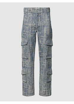 Spodnie cargo z fakturowanym wzorem model ‘ENTITY’ ze sklepu Peek&Cloppenburg  w kategorii Spodnie męskie - zdjęcie 168222181