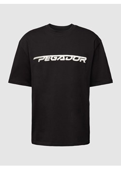 T-shirt o kroju oversized z wyhaftowanym logo model ‘MANOR’ ze sklepu Peek&Cloppenburg  w kategorii T-shirty męskie - zdjęcie 168222410