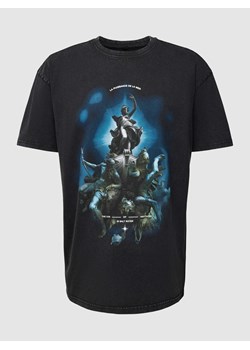 T-shirt z nadrukiem z motywem i napisem model ‘PUISSANCE LA MER’ ze sklepu Peek&Cloppenburg  w kategorii T-shirty męskie - zdjęcie 168222440