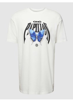 T-shirt z nadrukiem z motywem model ‘ORIGAMI’ ze sklepu Peek&Cloppenburg  w kategorii T-shirty męskie - zdjęcie 168222560