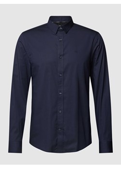 Koszula biznesowa o kroju slim fit z kołnierzykiem typu kent model ‘POPLIN’ ze sklepu Peek&Cloppenburg  w kategorii Koszule męskie - zdjęcie 168222571