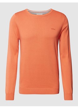 Sweter z prążkowanym ściągaczem ze sklepu Peek&Cloppenburg  w kategorii Swetry męskie - zdjęcie 168222612