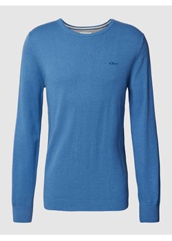 Sweter z prążkowanym ściągaczem ze sklepu Peek&Cloppenburg  w kategorii Swetry męskie - zdjęcie 168222863