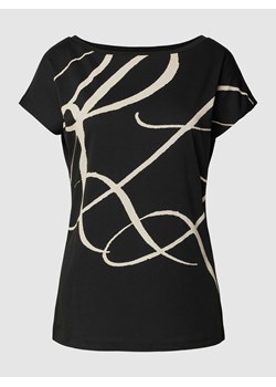 T-shirt z nadrukiem z logo model ‘GRIETA’ ze sklepu Peek&Cloppenburg  w kategorii Bluzki damskie - zdjęcie 168222883