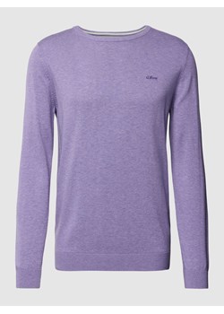 Sweter z prążkowanym ściągaczem ze sklepu Peek&Cloppenburg  w kategorii Swetry męskie - zdjęcie 168222980