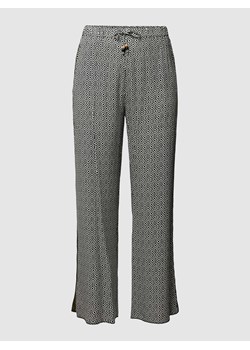 Spodnie materiałowe ze wzorem na całej powierzchni model ‘RAVALLE’ ze sklepu Peek&Cloppenburg  w kategorii Spodnie damskie - zdjęcie 168223050