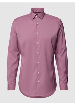Koszula biznesowa o kroju slim fit z kołnierzykiem typu kent ze sklepu Peek&Cloppenburg  w kategorii Koszule męskie - zdjęcie 168223321