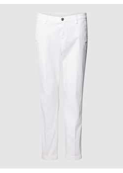Spodnie o kroju regular fit zapinane na guzik i zamek błyskawiczny model ‘TURN UP’ ze sklepu Peek&Cloppenburg  w kategorii Spodnie damskie - zdjęcie 168223594
