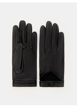 Mohito - Skórzane rękawiczki - czarny ze sklepu Mohito w kategorii Rękawiczki damskie - zdjęcie 168230771