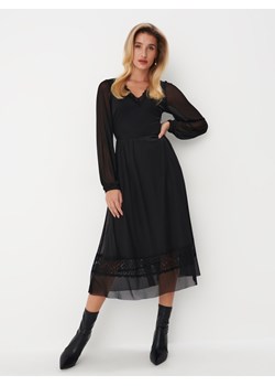 Mohito - Czarna sukienka midi - czarny ze sklepu Mohito w kategorii Sukienki - zdjęcie 168232470