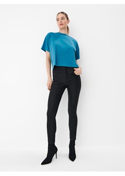 Mohito - Woskowane spodnie skinny - czarny ze sklepu Mohito w kategorii Spodnie damskie - zdjęcie 168233170