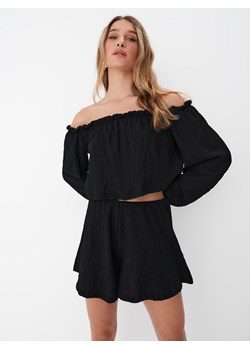 Mohito - Krótka bluzka - czarny ze sklepu Mohito w kategorii Bluzki damskie - zdjęcie 168233384