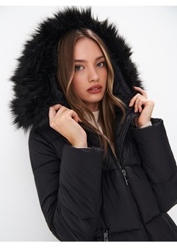 Mohito - Długa pikowana kurtka - czarny ze sklepu Mohito w kategorii Kurtki damskie - zdjęcie 168233430