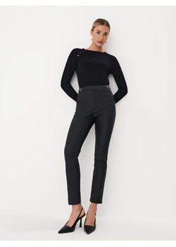 Mohito - Woskowane spodnie skinny - czarny ze sklepu Mohito w kategorii Spodnie damskie - zdjęcie 168233830