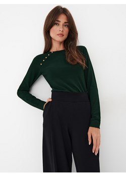 Mohito - Zielony sweter - ciemny zielony ze sklepu Mohito w kategorii Swetry damskie - zdjęcie 168234590