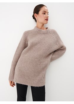 Mohito - Beżowy sweter z dodatkiem wełny - beżowy ze sklepu Mohito w kategorii Swetry damskie - zdjęcie 168235200