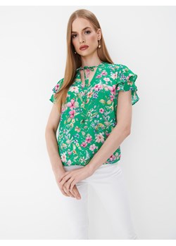 Mohito - Bluzka w kwiaty - zielony ze sklepu Mohito w kategorii Bluzki damskie - zdjęcie 168235624