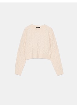 Mohito - Krótki sweter - beżowy ze sklepu Mohito w kategorii Swetry damskie - zdjęcie 168236524
