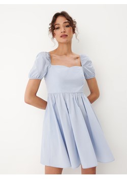 Mohito - Błękitna sukienka mini - błękitny ze sklepu Mohito w kategorii Sukienki - zdjęcie 168237093