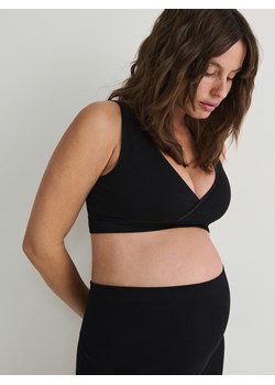 Reserved - Dzianinowy top - czarny ze sklepu Reserved w kategorii Bielizna ciążowa - zdjęcie 168239013