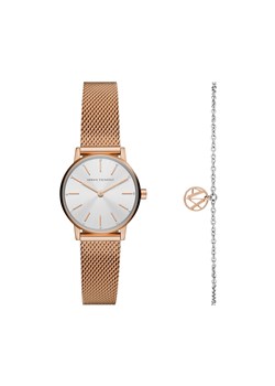 Zestaw zegarek i bransoletka Armani Exchange Lola AX7121 Gold/Gold ze sklepu eobuwie.pl w kategorii Bransoletki - zdjęcie 168239390