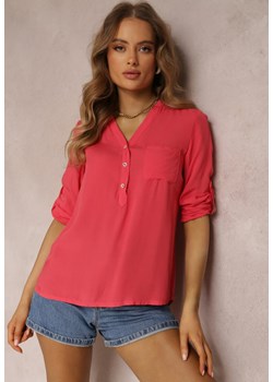 Czerwona Koszula Rainy ze sklepu Renee odzież w kategorii Bluzki damskie - zdjęcie 168243732