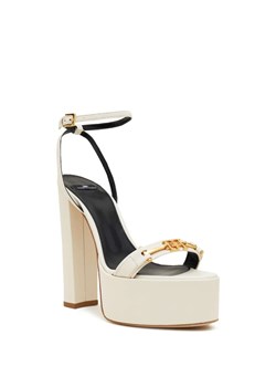 Elisabetta Franchi Skórzane sandały na słupku ze sklepu Gomez Fashion Store w kategorii Sandały damskie - zdjęcie 168244970