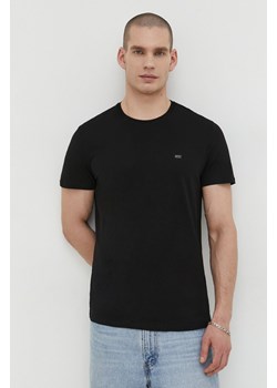 Diesel t-shirt bawełniany 3-pack męski kolor czarny gładki ze sklepu ANSWEAR.com w kategorii T-shirty męskie - zdjęcie 168246381