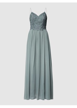 Sukienka wieczorowa z kwiatowymi haftami i ozdobnymi perełkami ze sklepu Peek&Cloppenburg  w kategorii Sukienki - zdjęcie 168247230