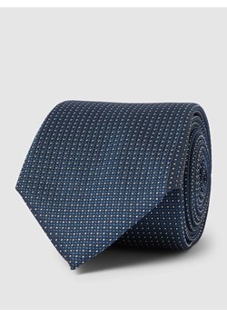 Krawat jedwabny z graficznym wzorem na całej powierzchni ze sklepu Peek&Cloppenburg  w kategorii Krawaty - zdjęcie 168247343