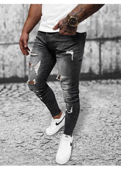 Spodnie jeansowe męskie czarne OZONEE NB/MP0086N ze sklepu ozonee.pl w kategorii Jeansy męskie - zdjęcie 168254304