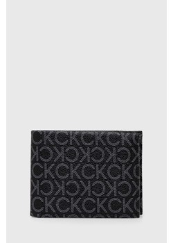 Calvin Klein portfel męski kolor czarny ze sklepu ANSWEAR.com w kategorii Portfele męskie - zdjęcie 168256350
