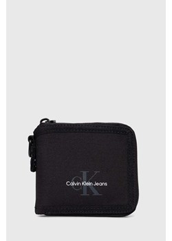 Calvin Klein Jeans portfel męski kolor czarny ze sklepu ANSWEAR.com w kategorii Portfele męskie - zdjęcie 168256360