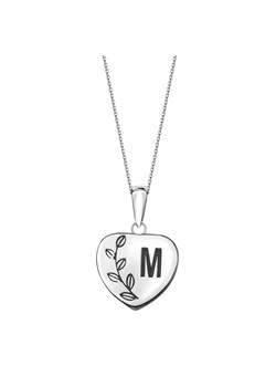 Zawieszka srebrna z czarną emalią - serce - Hearts ze sklepu YES.pl w kategorii Zawieszki - zdjęcie 168256924