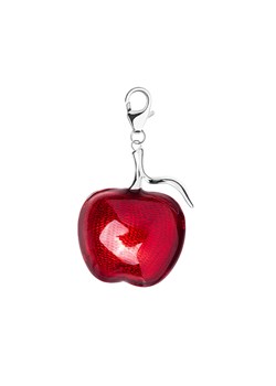 Zawieszka srebrna pokryta czerwoną emalią - jabłko - YES Charms ze sklepu YES.pl w kategorii Zawieszki - zdjęcie 168256984