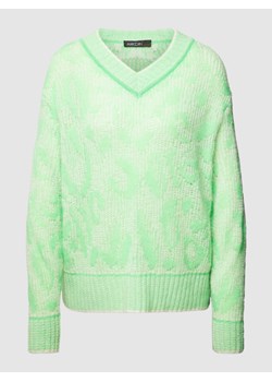 Sweter z dzianiny z dekoltem w serek ze sklepu Peek&Cloppenburg  w kategorii Swetry damskie - zdjęcie 168257801