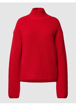 Sweter z dzianiny z obniżonymi ramionami ze sklepu Peek&Cloppenburg  w kategorii Swetry damskie - zdjęcie 168257943