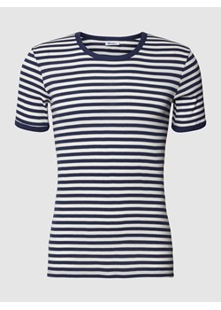 T-shirt z prążkowaną fakturą model ‘Fried’ ze sklepu Peek&Cloppenburg  w kategorii T-shirty męskie - zdjęcie 168258404