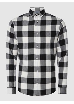 Koszula casualowa o kroju regular fit z diagonalu model ‘Gingham’ ze sklepu Peek&Cloppenburg  w kategorii Koszule męskie - zdjęcie 168258574