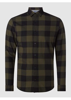 Koszula casualowa o kroju regular fit z diagonalu model ‘Gingham’ ze sklepu Peek&Cloppenburg  w kategorii Koszule męskie - zdjęcie 168258581