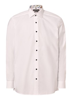 Finshley & Harding Koszula męska - Łatwe prasowanie Mężczyźni Modern Fit Bawełna biały jednolity ze sklepu vangraaf w kategorii Koszule męskie - zdjęcie 168265122