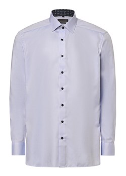 Finshley & Harding Koszula męska - Łatwe prasowanie Mężczyźni Modern Fit Bawełna jasnoniebieski wypukły wzór tkaniny ze sklepu vangraaf w kategorii Koszule męskie - zdjęcie 168265123