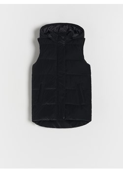 Reserved - Pikowana kamizelka z kapturem - czarny ze sklepu Reserved w kategorii Kamizelki dziewczęce - zdjęcie 168267300