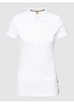 Koszulka polo z wyhaftowanym logo model ‘Epola’ ze sklepu Peek&Cloppenburg  w kategorii Bluzki damskie - zdjęcie 168272471