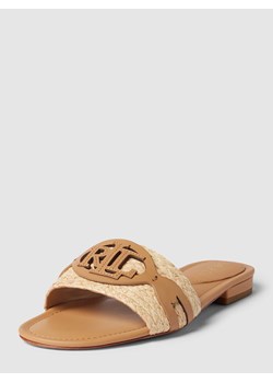 Sandały z detalem z logo ze sklepu Peek&Cloppenburg  w kategorii Klapki damskie - zdjęcie 168273571