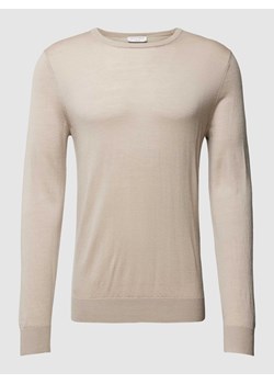 Bluzka z wełny z długim rękawem i okrągłym dekoltem ze sklepu Peek&Cloppenburg  w kategorii Swetry męskie - zdjęcie 168273660