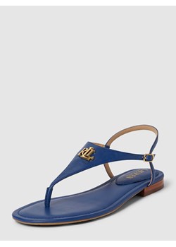 Sandały skórzane z aplikacją z logo model ‘ELLINGTON’ ze sklepu Peek&Cloppenburg  w kategorii Sandały damskie - zdjęcie 168273880